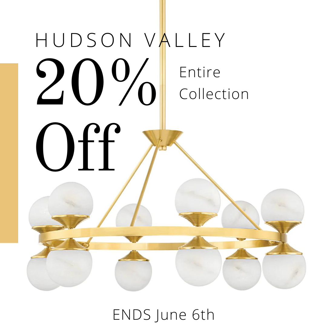 Save 20% on Hudson Valley Lighting