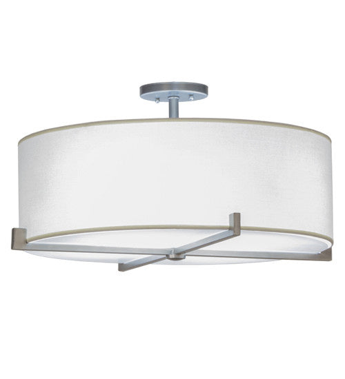 Cilindro Four Light Pendant in Brushed Nickel Finish