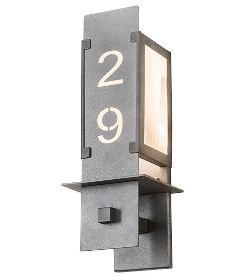 Estructura Two Light Wall Sconce in Pewter Finish