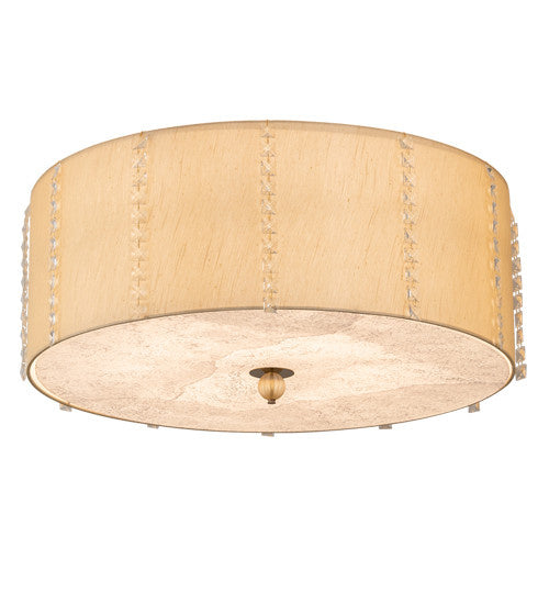 Cilindro LED Flush Mount in Brass/White/Gold Finish