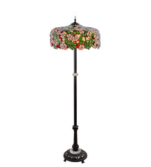 Meyda Tiffany - 148875 - Three Light Floor Lamp - Tiffany Cherry Blossom