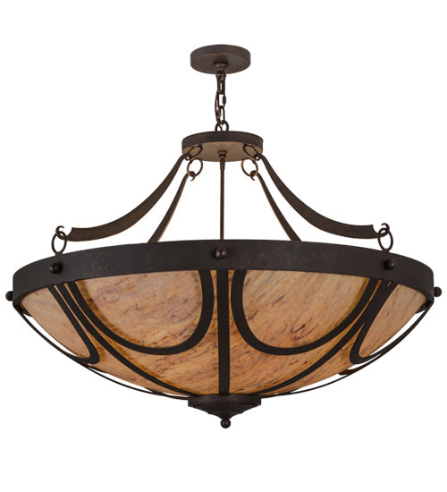 Meyda Tiffany - 163949 - Eight Light Pendant - Carousel - Rust,Wrought Iron