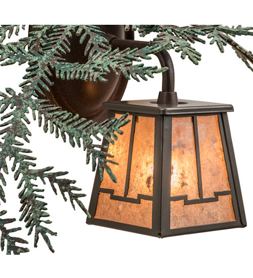 Pine Branch One Light Wall Sconce in Timeless Bronze Finish
