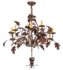 Meyda Tiffany - 165172 - 11 Light Chandelier Hardware - Greenbriar Oak - Rust