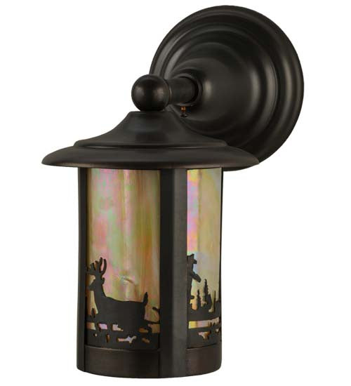 Fulton One Light Wall Sconce in Craftsman Brown Finish