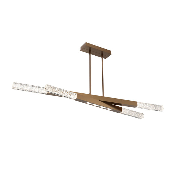 Axis LED Linear Suspension in Novel Brass Finish