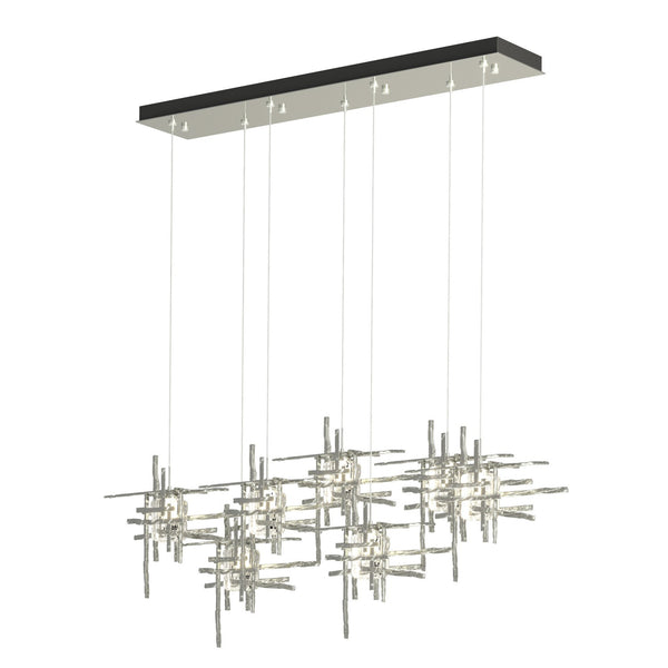 Tura LED Pendant in Sterling Finish