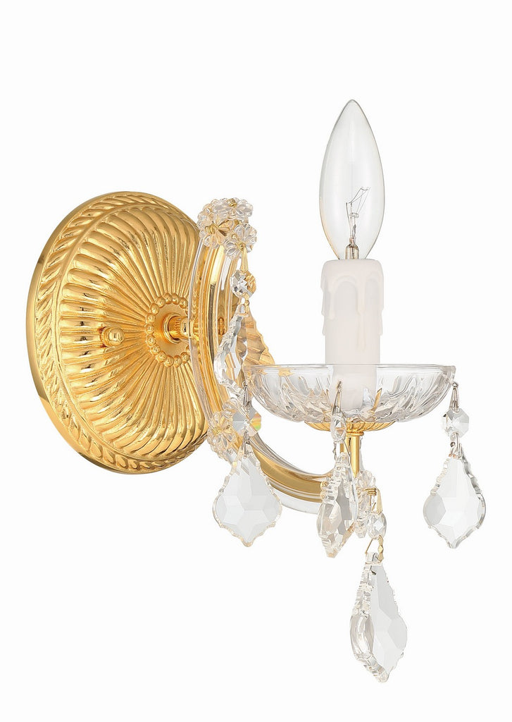 Crystorama - 4471-GD-CL-MWP - One Light Wall Mount - Maria Theresa - Gold