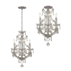 Crystorama - 4473-CH-CL-MWP_CEILING - Four Light Ceiling Mount - Maria Theresa - Polished Chrome