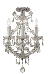 Crystorama - 4473-CH-CL-MWP_CEILING - Four Light Ceiling Mount - Maria Theresa - Polished Chrome