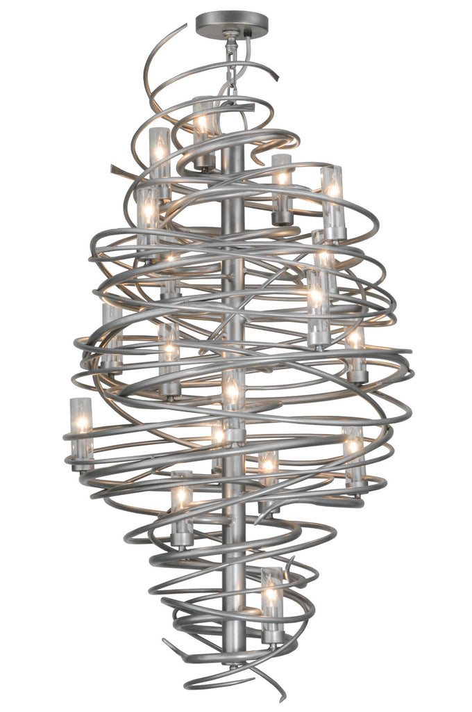 Meyda Tiffany - 148175 - 18 Light Chandelier - Cyclone - Pewter,Custom