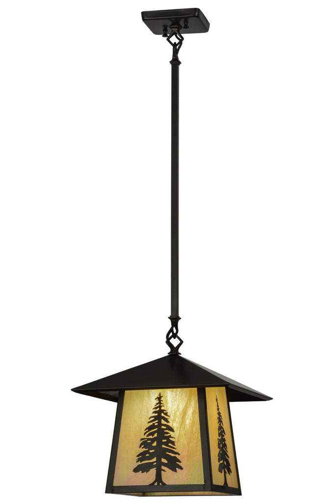 Meyda Tiffany - 150785 - One Light Pendant - Stillwater - Craftsman Brown