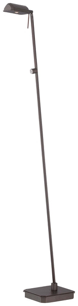 George'S Reading Room LED Floor Lamp in Copper Bronze Patina Finish