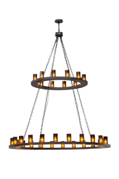 Loxley 36 Light Chandelier in Mahogany Bronze Finish