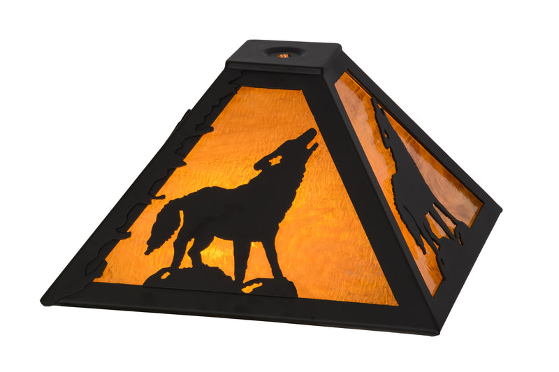 Howling Wolf Shade in Oil Rubbed Bronze Finish