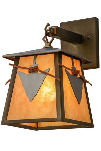 Arrowhead One Light Wall Sconce in Antique Copper Finish