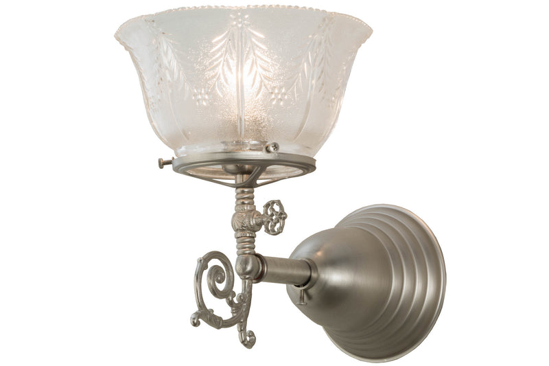Revival One Light Wall Sconce in Brushed Nickel Finish