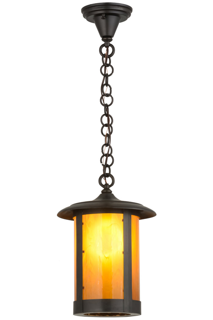 Meyda Tiffany - 159642 - One Light Pendant - Fulton - Craftsman Brown