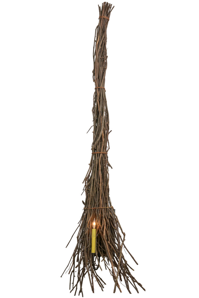 Meyda Tiffany - 160084 - One Light Wall Sconce - Twigs - Natural Wood,Timeless Bronze