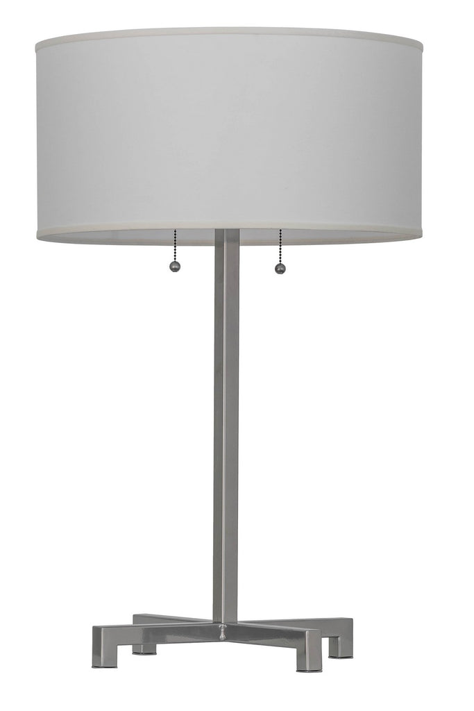 Meyda Tiffany - 157571 - Two Light Table Lamp - Cilindro - Chrome