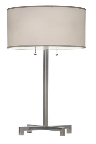 Cilindro Two Light Table Lamp in Chrome Finish