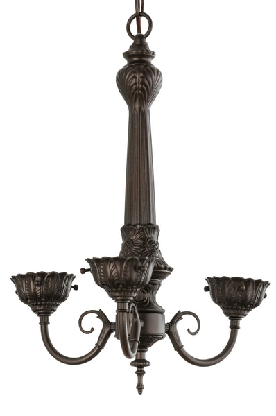 Trail`S End Three Light Chandelier Hardware in Mahogany Bronze Finish