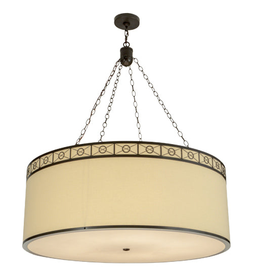 Cilindro Eight Light Pendant in Timeless Bronze Finish