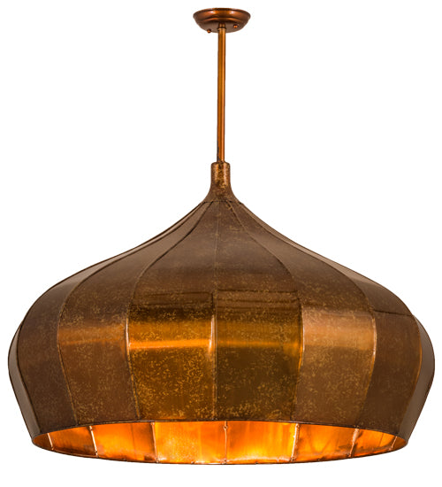 Punjab One Light Pendant in Transparent Copper Finish