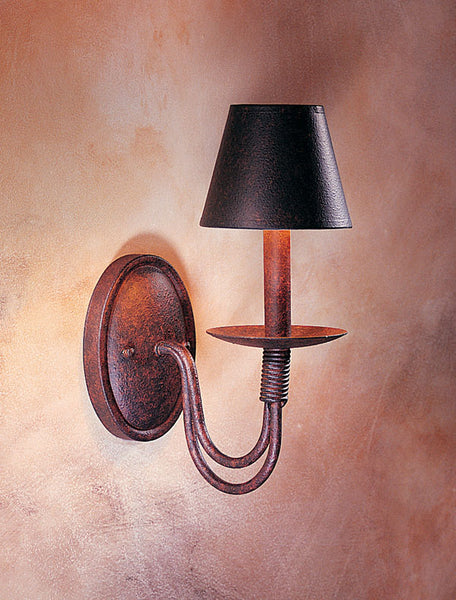 Bell One Light Wall Sconce in Rusty Nail Finish