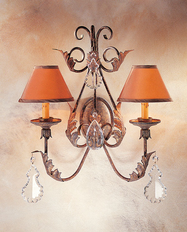 2nd Avenue - 75400.2.X - Two Light Wall Sconce - French Elegance - Pompeii Gold