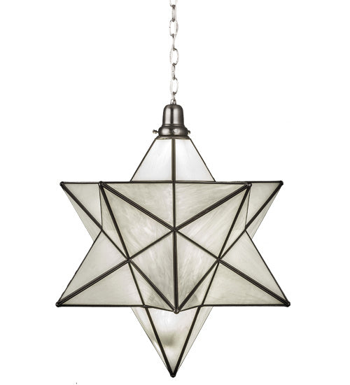 Meyda Tiffany - 162854 - LED Pendant - Moravian Star - Brushed Nickel