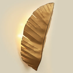 Varaluz - 901K03GO - Three Light Wall Sconce - Banana Leaf - Gold