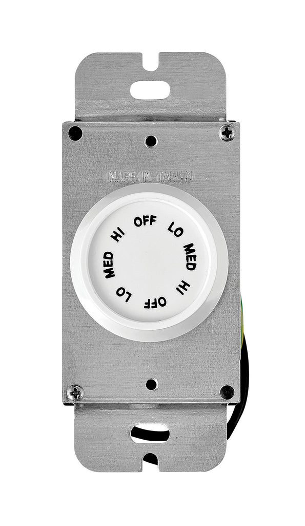 Hinkley - 980010FAW - Wall Contol - Wall Control 3 Speed Rotary - Appliance White
