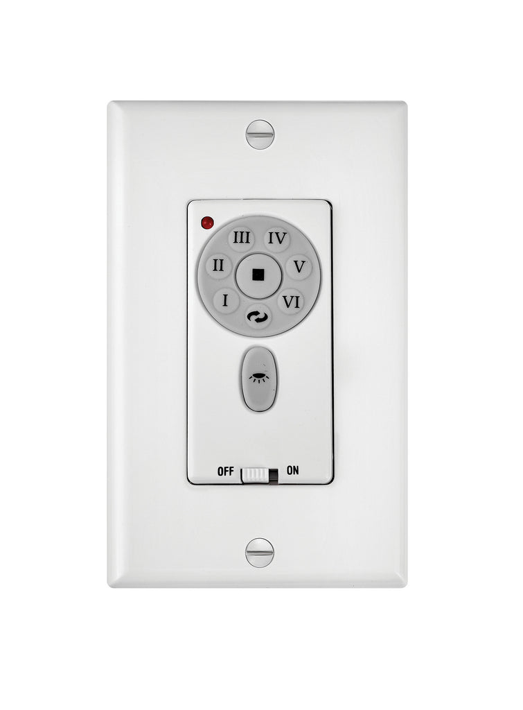 Hinkley - 980013FAS - Wall Contol - Wall Control 6 Speed Dc - White