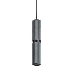 Avenue Lighting - HF1078-DGY - One Light Pendant - Cicada - Knurled Dark Grey With Black Accents