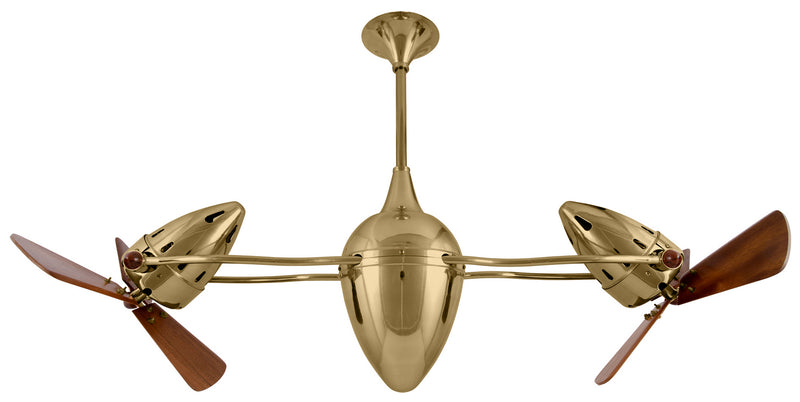 Ar Ruthiane 48"Ceiling Fan in Polished Brass Finish