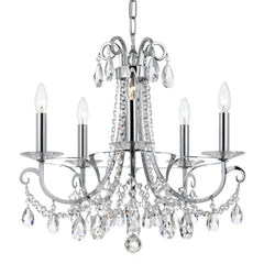 Crystorama - 6825-CH-CL-S - Five Light Chandelier - Othello - Polished Chrome