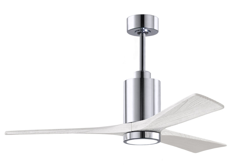 Patricia 52"Ceiling Fan in Polished Chrome Finish
