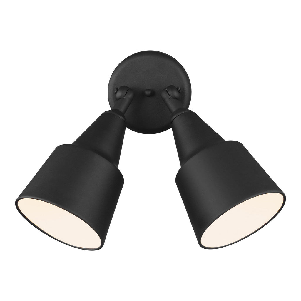 Generation Lighting. - 8560702-12 - Two Light Adjustable Swivel Flood Light - Flood Light - Black