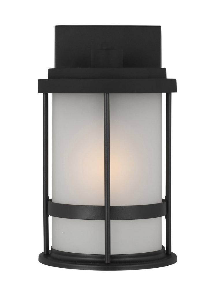 Generation Lighting. - 8590901EN3-12 - One Light Outdoor Wall Lantern - Wilburn - Black