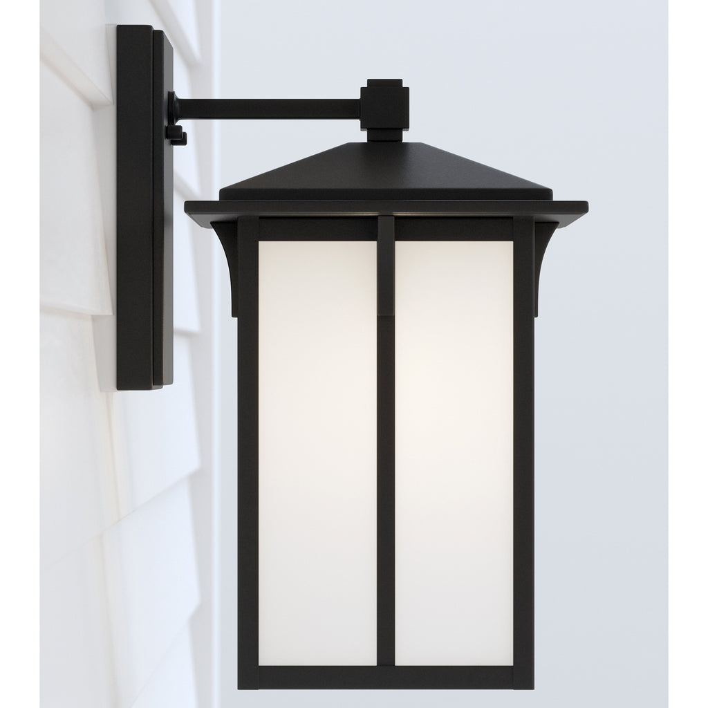 Generation Lighting. - 8652701-12 - One Light Outdoor Wall Lantern - Tomek - Black