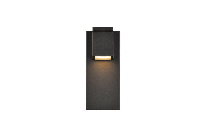 Raine LED Outdoor Wall Lamp in Black Finish
