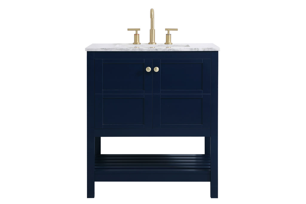 Elegant Lighting - VF16530BL - Single Bathroom Vanity - Thalen - Blue