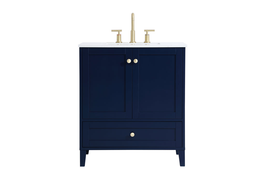 Elegant Lighting - VF18030BL - Single Bathroom Vanity - Sommerville - Blue