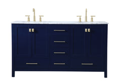 Elegant Lighting - VF18960DBL - Double Bathroom Vanity - Erina - Blue