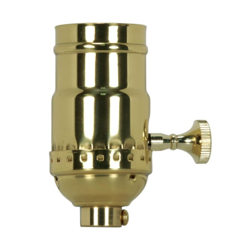 Satco - 80-1428 - Socket - Polished Brass