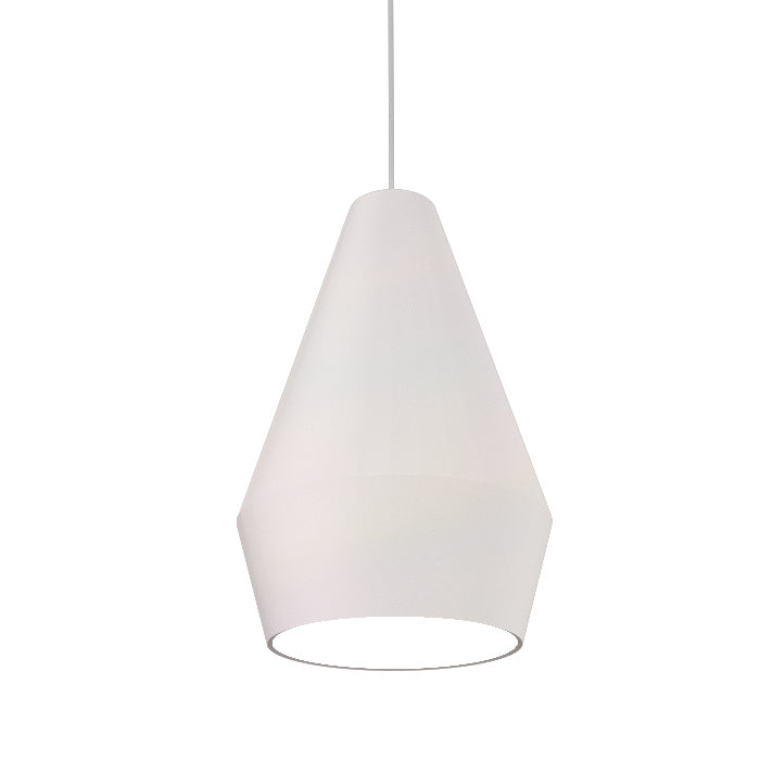 Accord Lighting - 1344.25 - One Light Pendant - Conical - Iredesent White