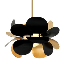 Corbett Lighting - 308-42 - One Light Pendant - Ginger - Gold Leaf/Black