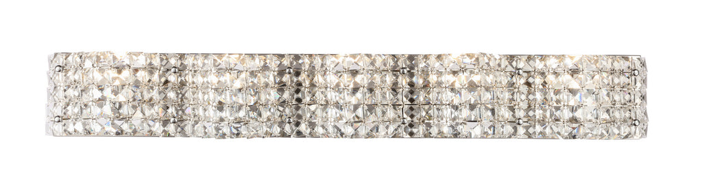 Elegant Lighting - LD7019C - Five Light Wall Sconce - Ollie - Chrome And Clear Crystals
