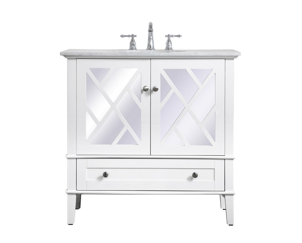 Elegant Lighting - VF30236WH - Single Bathroom Vanity Set - Luxe - White
